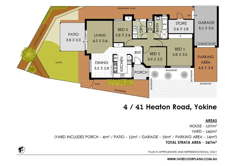 Floorplan of Homely villa listing, 4/41 Heaton Road, Yokine WA 6060