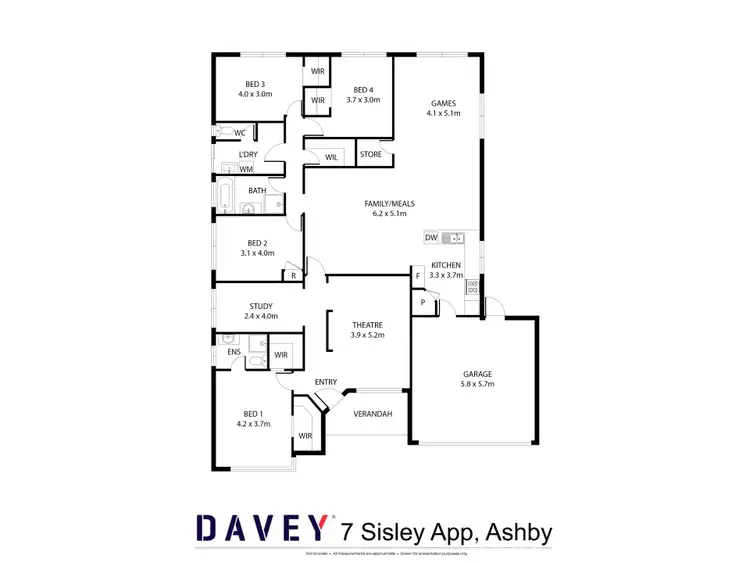 Floorplan of Homely house listing, 7 Sisley Approach, Tapping WA 6065