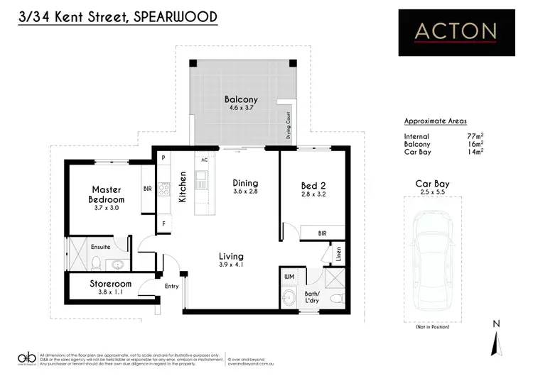 Floorplan of Homely apartment listing, 3/34 Kent Street, Spearwood WA 6163