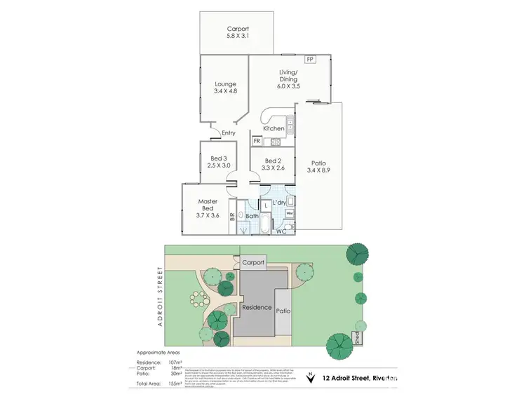 Floorplan of Homely house listing, 12 Adroit Street, Riverton WA 6148