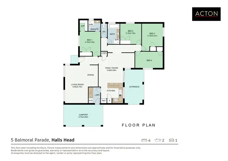 Floorplan of Homely house listing, 5 Balmoral Parade, Halls Head WA 6210