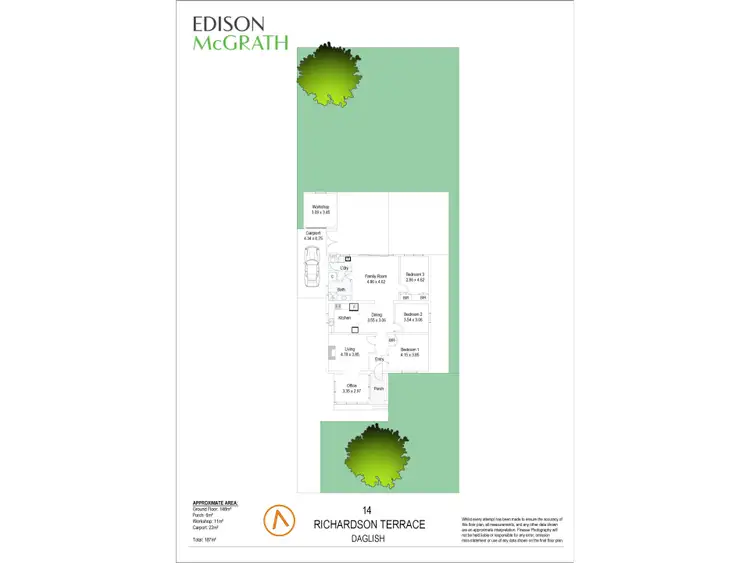 Floorplan of Homely house listing, 14 Richardson Terrace, Daglish WA 6008