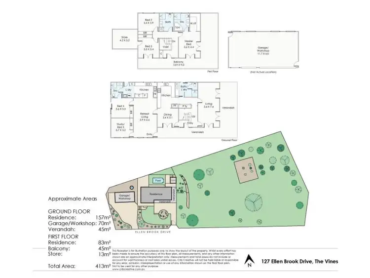 Floorplan of Homely house listing, 127 Ellen Brook Drive, The Vines WA 6069