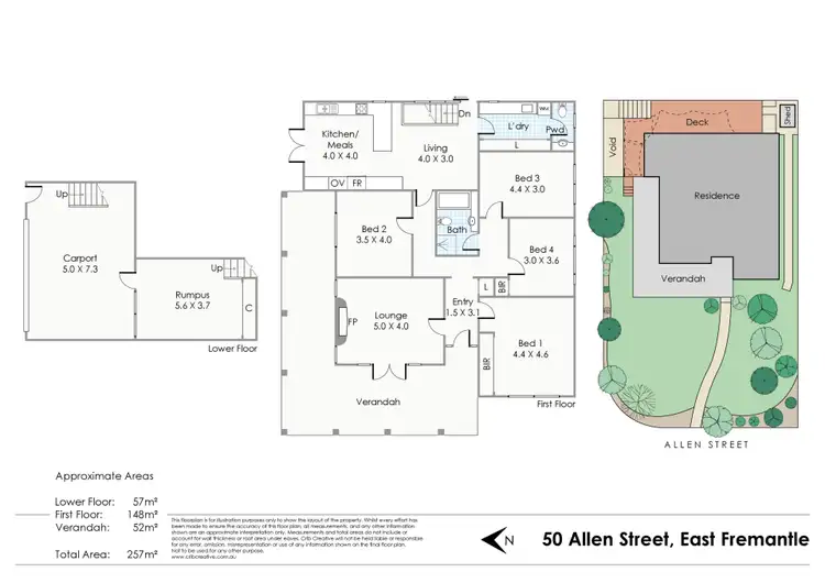 Floorplan of Homely house listing, 50 Allen Street, East Fremantle WA 6158