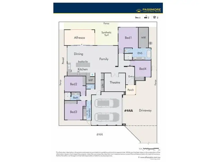 Floorplan of Homely house listing, 44A Leeds Street, Dianella WA 6059