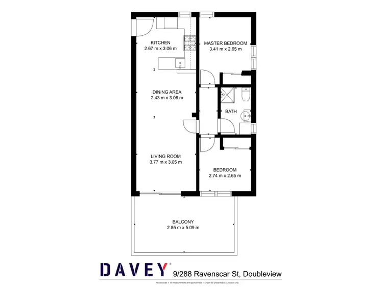 Floorplan of Homely unit listing, 9/288 Ravenscar Street, Doubleview WA 6018