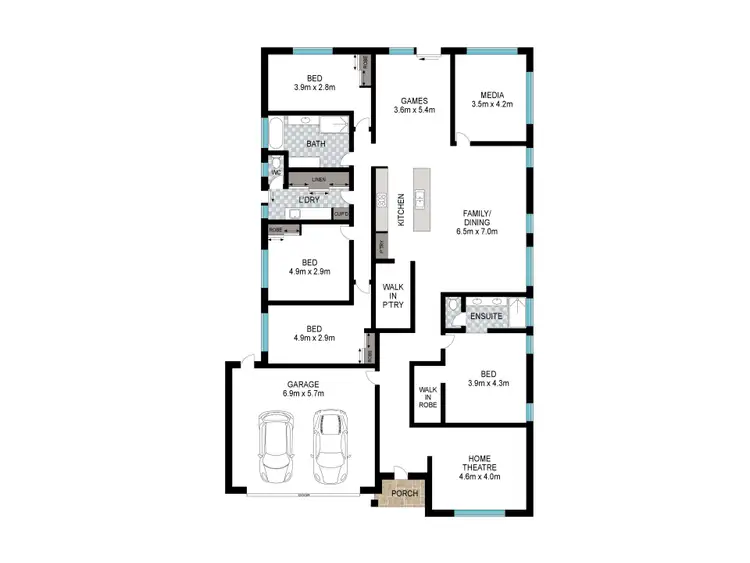 Floorplan of Homely house listing, 310 Dalyellup Boulevard, Dalyellup WA 6230