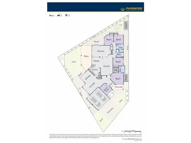 Floorplan of Homely house listing, 5 Dupain Court, Dianella WA 6059