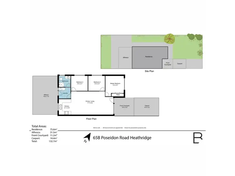 Floorplan of Homely house listing, 65b Poseidon Road, Heathridge WA 6027