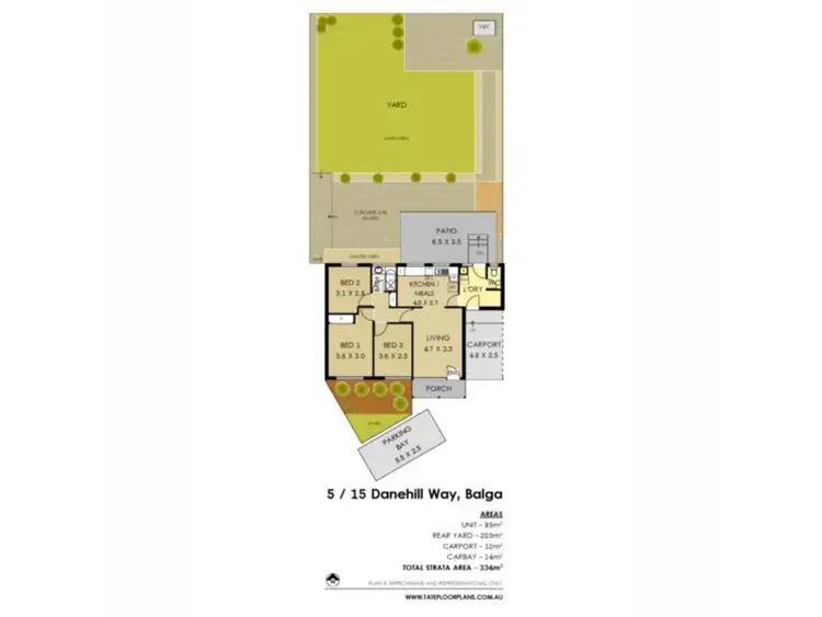 Floorplan of Homely villa listing, 5/15 Danehill Way, Balga WA 6061