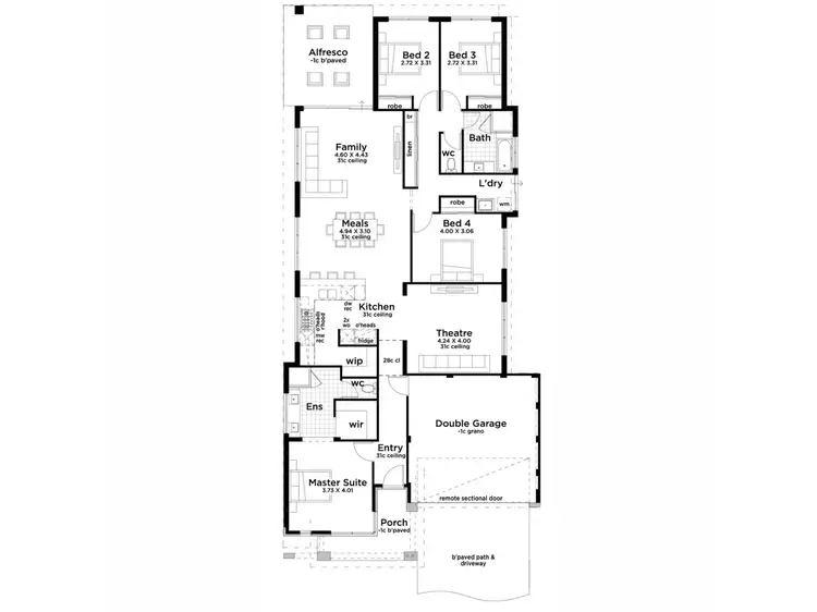 Floorplan of Homely house listing, 32 Awati Way, Jindalee WA 6036