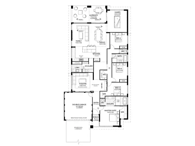 Floorplan of Homely house listing, 28 Awati Way, Jindalee WA 6036