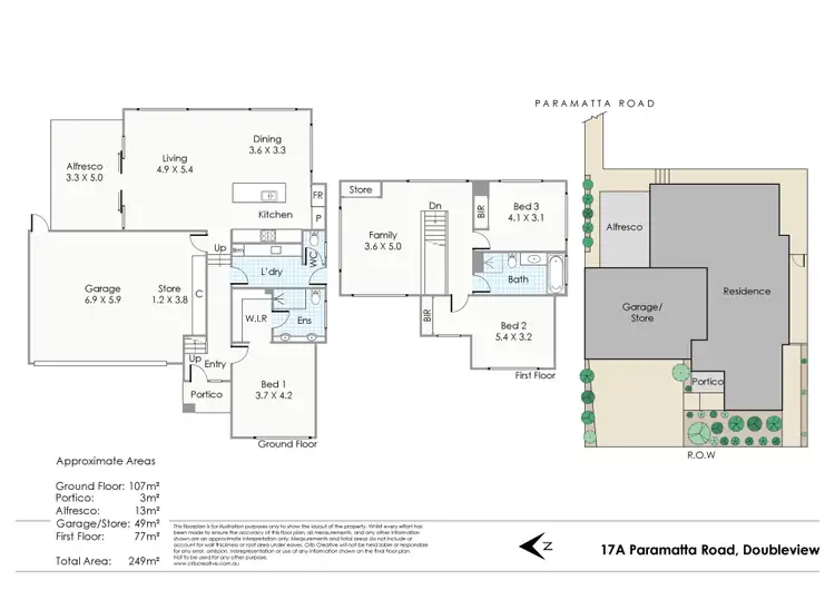 Floorplan of Homely house listing, 17a Paramatta Road, Doubleview WA 6018