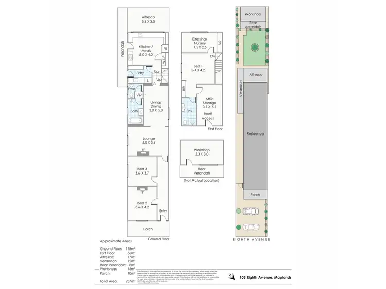 Floorplan of Homely house listing, 103 Eighth Avenue, Maylands WA 6051