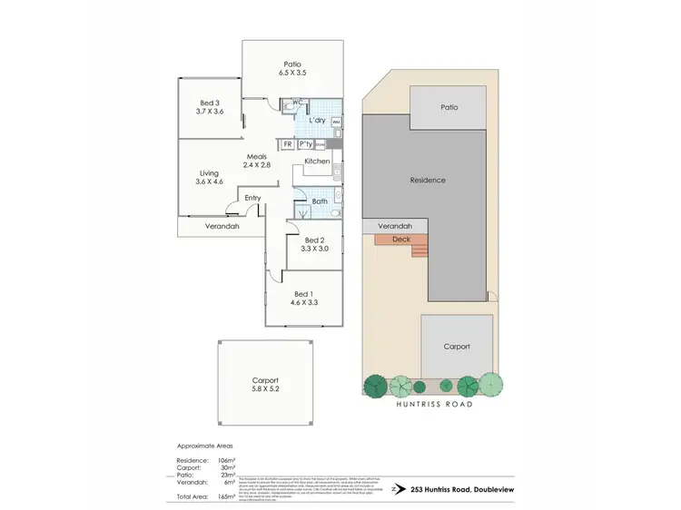 Floorplan of Homely house listing, 253 Huntriss Road, Doubleview WA 6018