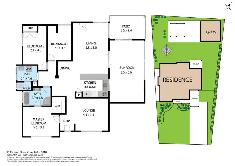 Floorplan of Homely house listing, 20 Renison Drive, Greenfields WA 6210