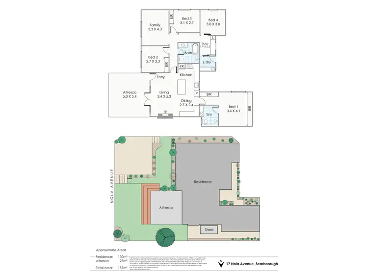 Floorplan of Homely house listing, 17 Nola Avenue, Scarborough WA 6019