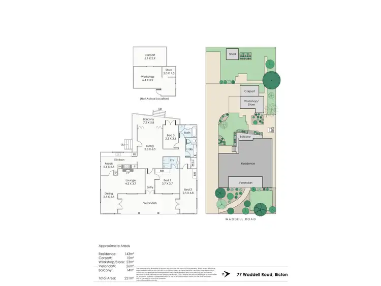 Floorplan of Homely house listing, 77 Waddell Road, Bicton WA 6157