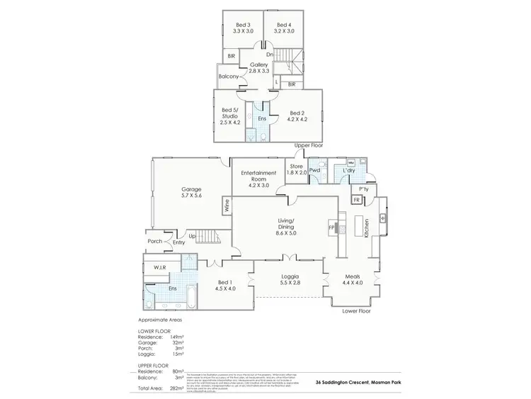 Floorplan of Homely house listing, 36 Saddington Crescent, Mosman Park WA 6012