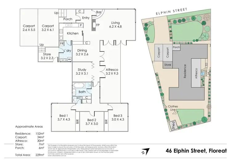 Floorplan of Homely house listing, 46 Elphin Street, Floreat WA 6014