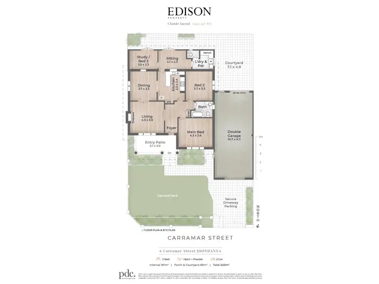 Floorplan of Homely house listing, 6 Carramar Street, Joondanna WA 6060