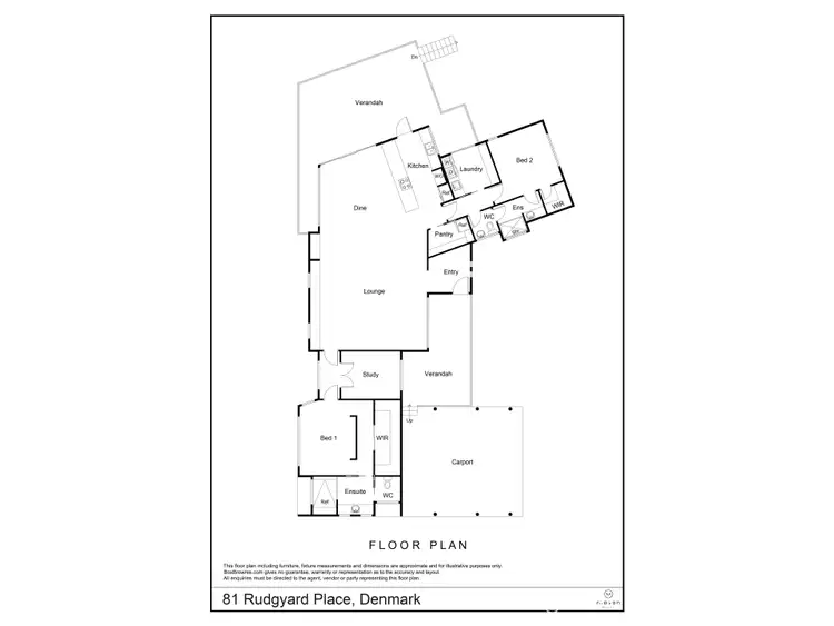 Floorplan of Homely house listing, 81 Rudgyard Place, Denmark WA 6333