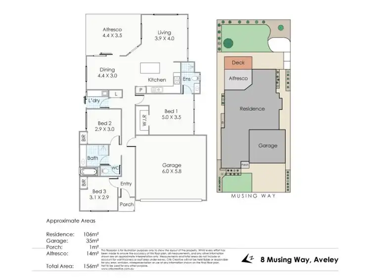 Floorplan of Homely house listing, 8 Musing Way, Aveley WA 6069