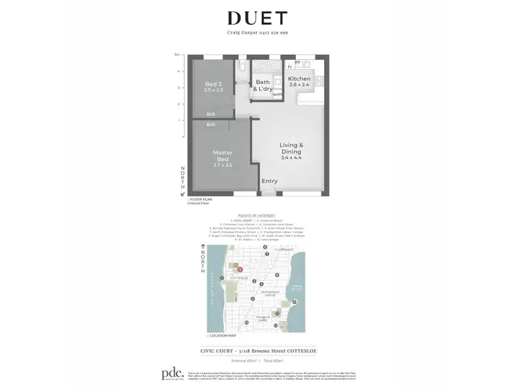 Floorplan of Homely apartment listing, 3/118 Broome Street, Cottesloe WA 6011