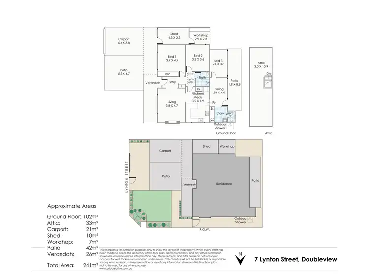 Floorplan of Homely house listing, 7 Lynton St, Doubleview WA 6018