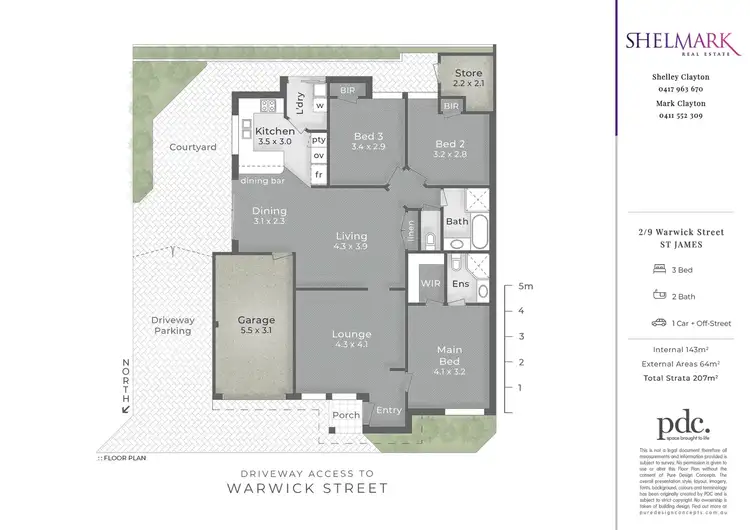 Floorplan of Homely villa listing, Unit 2, 9 Warwick Street, St James WA 6102