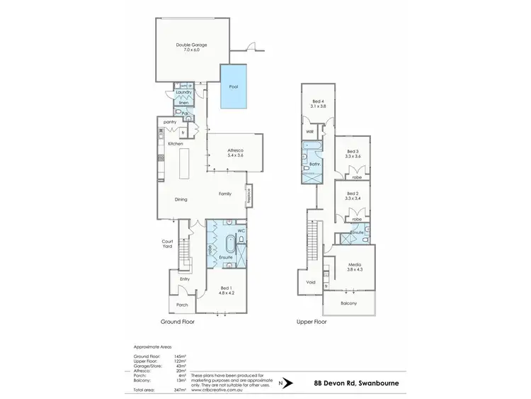 Floorplan of Homely house listing, 8B Devon Road, Swanbourne WA 6010
