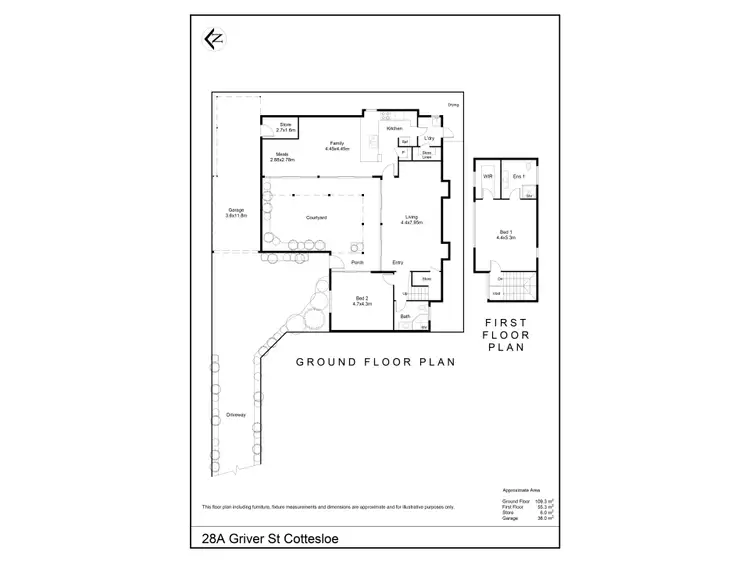 Floorplan of Homely house listing, 28a Griver Street, Cottesloe WA 6011