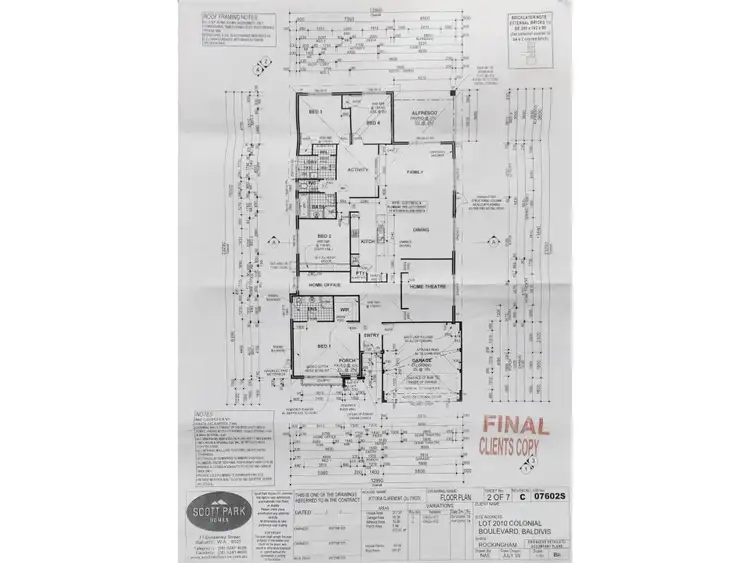 Floorplan of Homely house listing, 12 Colonial Boulevard, Baldivis WA 6171
