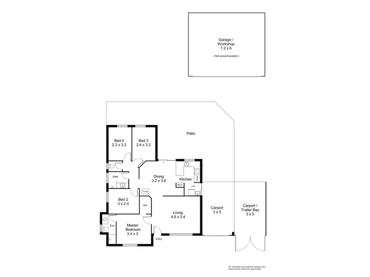 Floorplan of Homely house listing, 125 Bottlebrush Drive, Kiara WA 6054