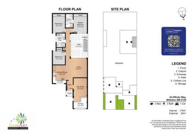 Floorplan of Homely house listing, 34 Affinity Way, Willetton WA 6155