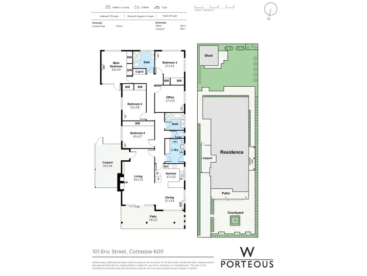 Floorplan of Homely house listing, 101 Eric Street, Cottesloe WA 6011