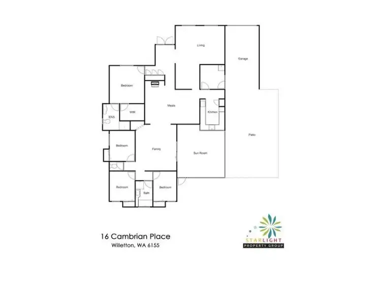 Floorplan of Homely house listing, 16 Cambrian Place, Willetton WA 6155