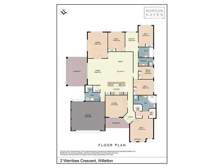 Floorplan of Homely house listing, 2 Werribee Crescent, Willetton WA 6155