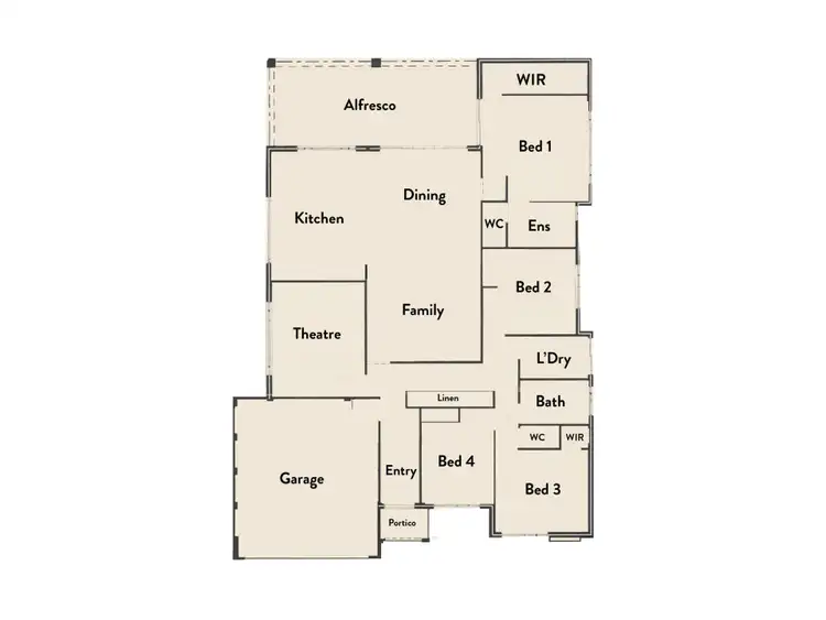 Floorplan of Homely house listing, 14 Budjan Approach, Dawesville WA 6211