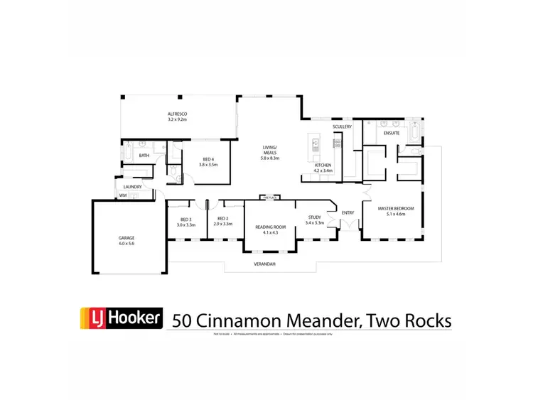 Floorplan of Homely house listing, 50 Cinnamon Meander, Two Rocks WA 6037