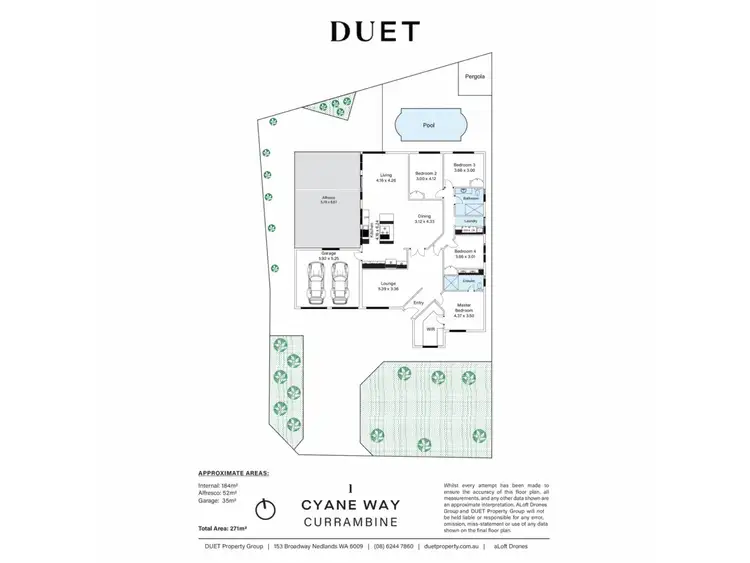 Floorplan of Homely house listing, 1 Cyane Way, Currambine WA 6028