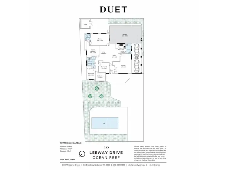 Floorplan of Homely house listing, 40 Leeway Drive, Ocean Reef WA 6027