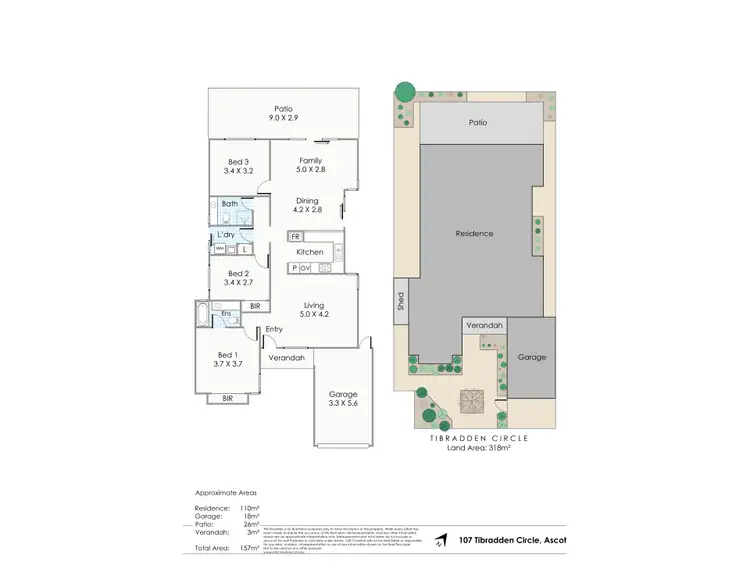 Floorplan of Homely house listing, 107 Tibradden Circle, Ascot WA 6104