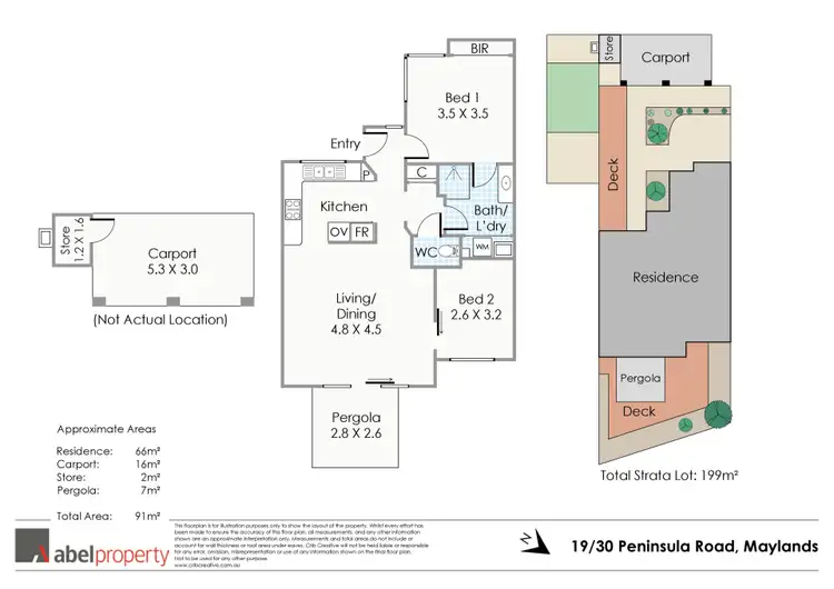Floorplan of Homely villa listing, 19/30 Peninsula Road, Maylands WA 6051