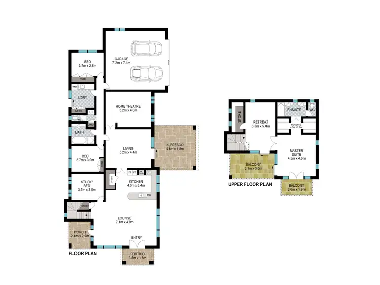 Floorplan of Homely house listing, 18 Antelope Turn, Dalyellup WA 6230