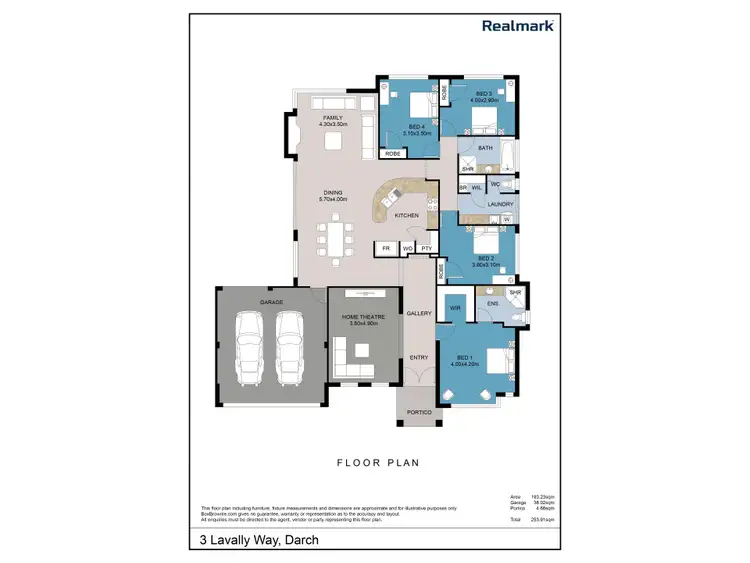 Floorplan of Homely house listing, 3 Lavally Way, Darch WA 6065