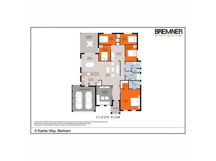 Floorplan of Homely house listing, 6 Karda Way, Bertram WA 6167