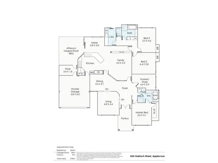 Floorplan of Homely house listing, 53A Gairloch Street, Applecross WA 6153