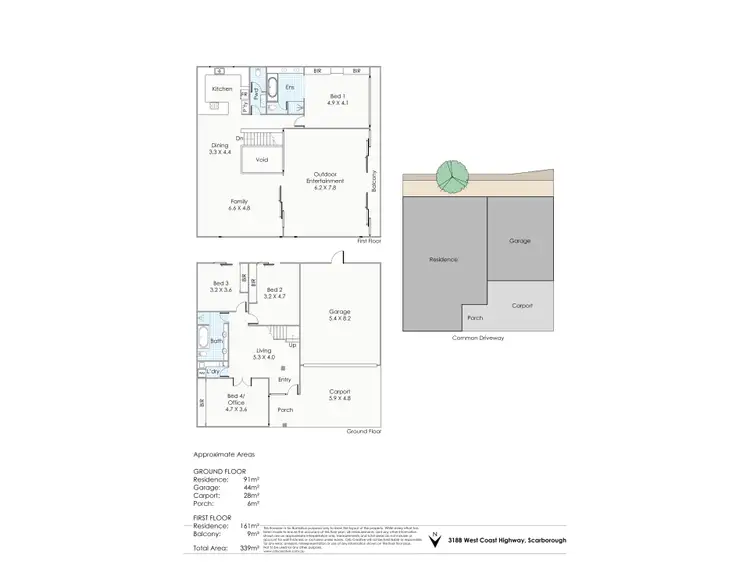 Floorplan of Homely house listing, 318B West Coast Highway, Scarborough WA 6019