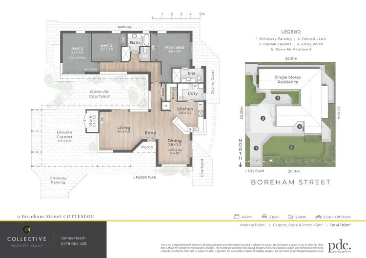 Floorplan of Homely house listing, 9 Boreham Street, Cottesloe WA 6011